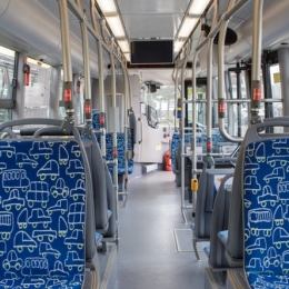 Wnętrze autobusu marki SCANIA M 323 Citywide LF 12,0